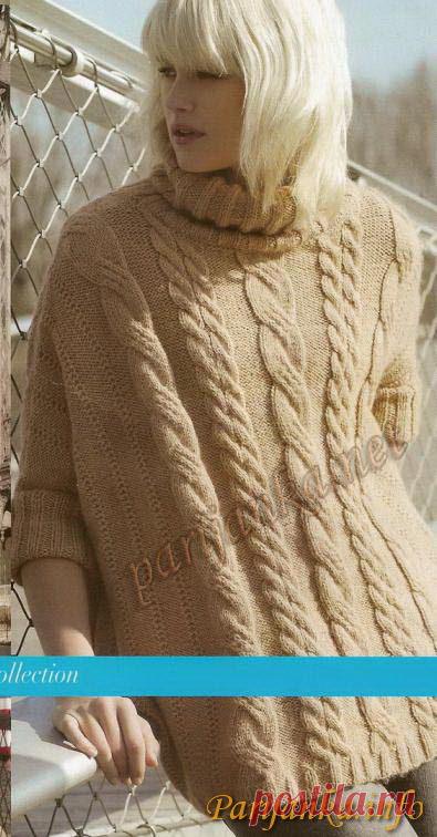 Пуловер пончо 01*21 PHIL №754