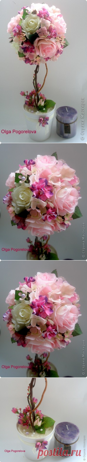 "Розовое облако". Топиарий. | Страна Мастеров