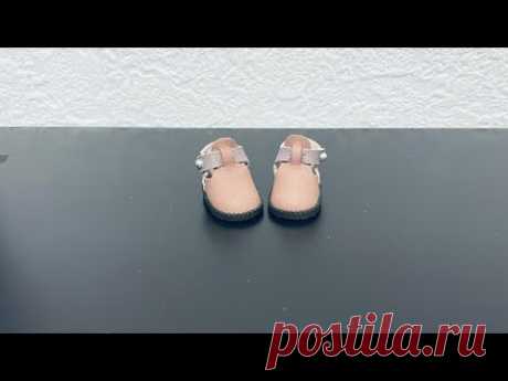 Сандалии для куклы без колодки + строим выкройку | Обувь для куклы | doll shoes