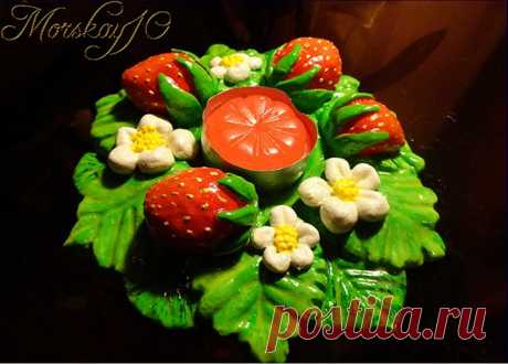 Продолжаю лепить. Веселые подсвечники ))