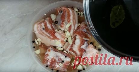 Деревенский рецепт рассола для сала, которое тает во рту. - Smallfann