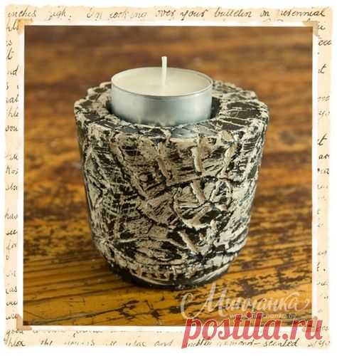 Подсвечник из гипса - Декор