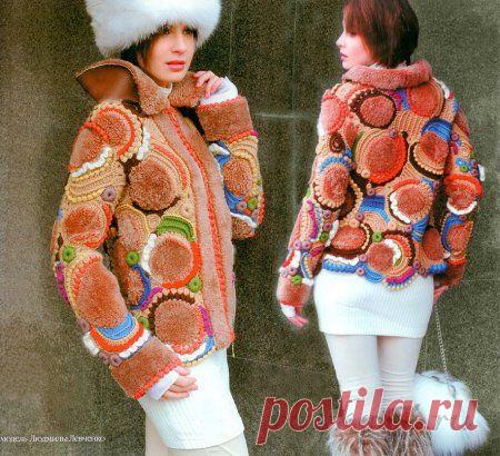 Вязаная куртка с мехом » Сайт "Ручками" - делаем вещи своими руками