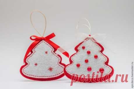 Мастерим новогоднюю ёлочку из фетра