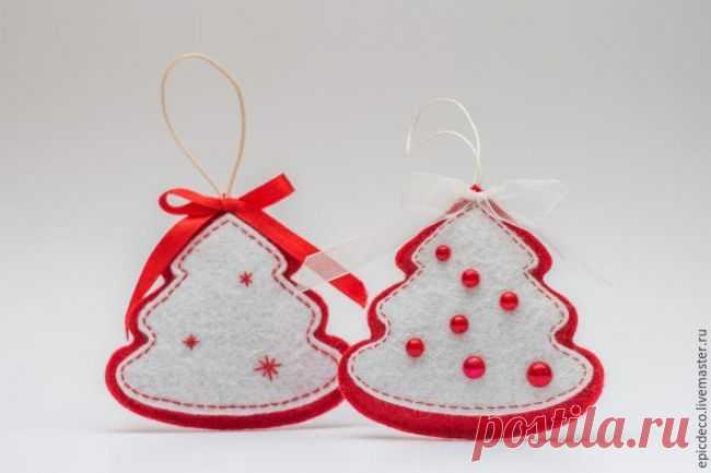 Мастерим новогоднюю ёлочку из фетра
