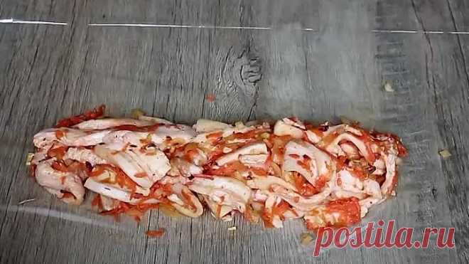 Рулет из сала