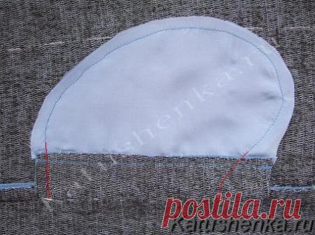 Как сшить карман боковой в шве