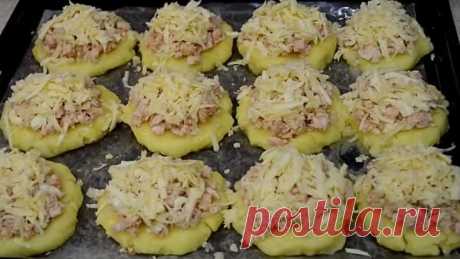 Картофельные ватрушки с курицей. Необычно и вкусно