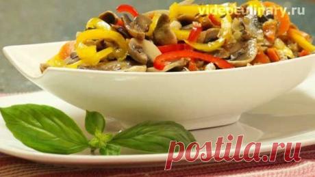 Салат Шампиньоны по-корейски - Видеокулинария.рф - видео-рецепты Бабушки Эммы