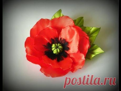 Мак из ленты своими руками - &quot;Рукодельная Беседка&quot;)))))) - Страна Мам