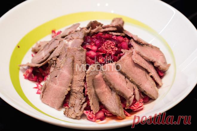 Метла с ростбифом. Салат. | 4vkusa.ru