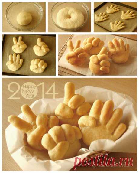 кулачки из теста)))