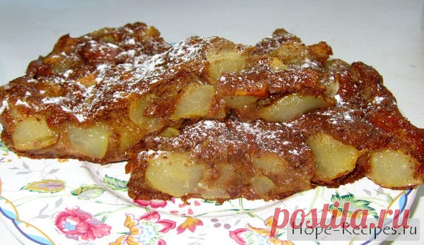 Нежный пирог с грушами (веганский) « Рецепты Надежды