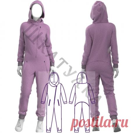 Выкройка женского комбинезона WO311019 | Шкатулка