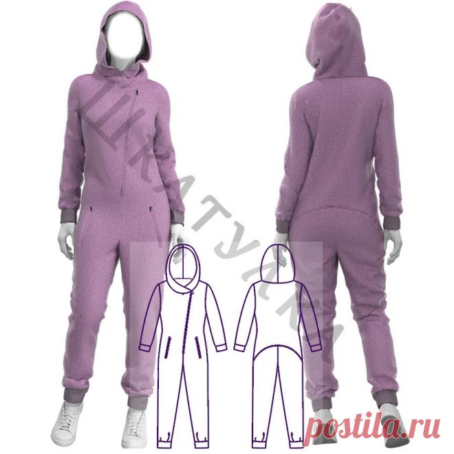 Выкройка женского комбинезона WO311019 | Шкатулка