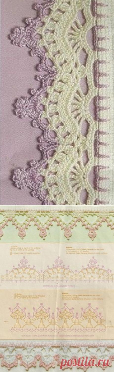 Как связать кайму крючком