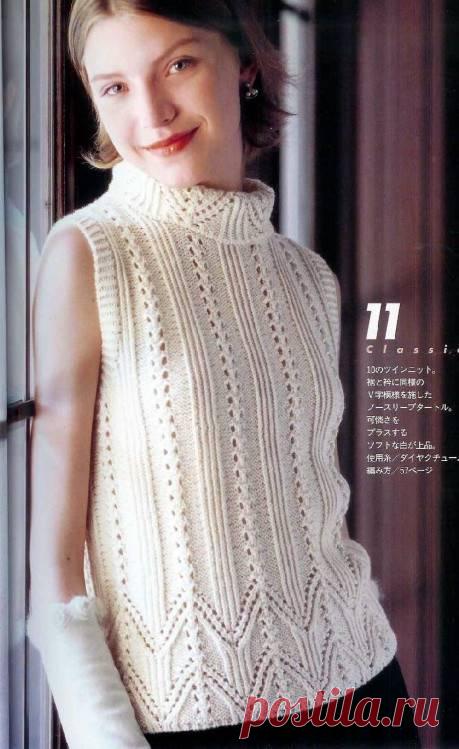 Двойка: жакет и топ. Японский ажур.