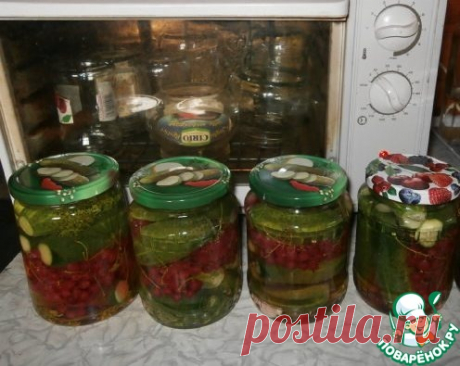 Огурцы с красной смородиной Кулинарный рецепт