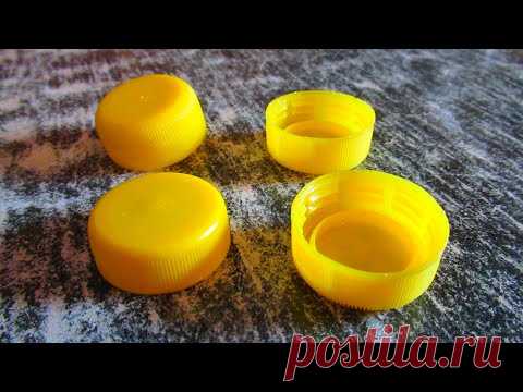 Из крышек. Поделка. По просьбе подписчика.