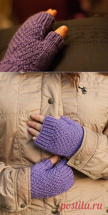для тех, кто вяжет - Подробная инструкция по вязанию митенок
