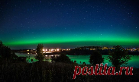Жители Беларуси наблюдали северное сияние