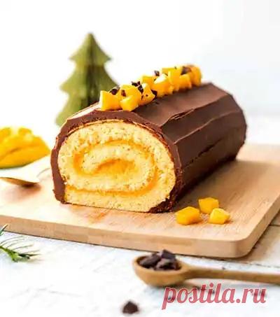 Как приготовить рождественское полено дома