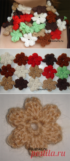 Шарф из мотивов