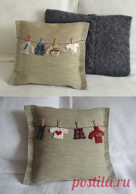 Идейная подушка / Подушки / Модный сайт о стильной переделке одежды и интерьера