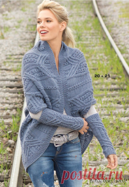Интересные жакеты спицами. Пять моделей на выбор - svjazat.ru