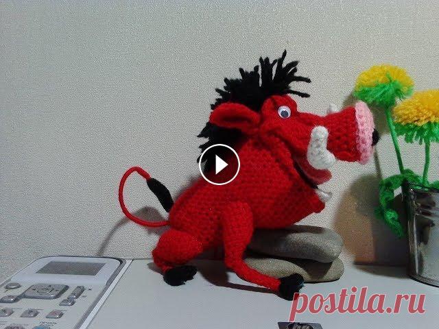 Кабан Пумба из "Король лев", ч.3.  Boar Pumbaa from the "Lion King", р.3. Поблагодарить меня за работу можно по ссылке To thank me for the work, you can link to...