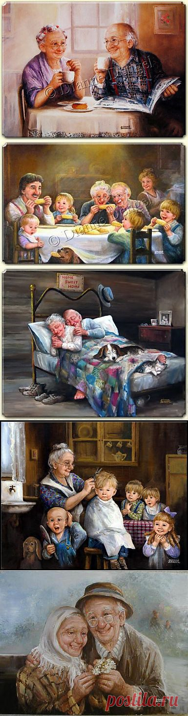 Дорогие мои старики (Картины +стихи) .