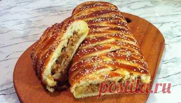 Кулебяка с Тушеной Капустой (Вкуснятина)