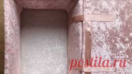 Красивая декоративная коробка из пластикового ящика | Идеи DIY | Яндекс Дзен