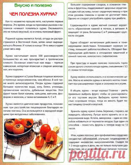 Чем полезна хурма