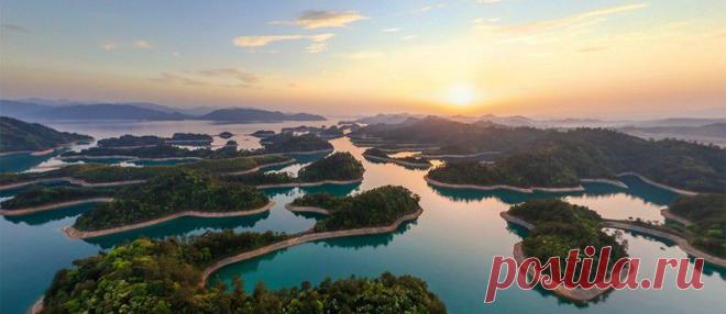 Озеро тысячи островов, Китай | Сферические aэропанорамы, фотографии и 3D туры самых интересных и красивых городов и уголков нашей планеты, 360° панорамы вокруг света | проект AirPano.ru