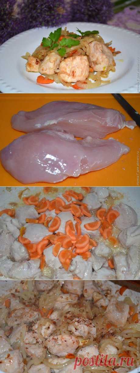 Поджарка из куриного филе