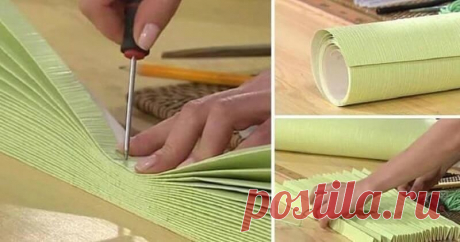 ​Жалюзи из обоев — Сделай сам, идеи для творчества - DIY Ideas