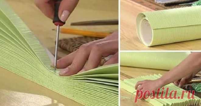 ​Жалюзи из обоев — Сделай сам, идеи для творчества - DIY Ideas