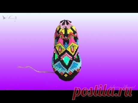 How to make 3d origami Lantern - YouTube