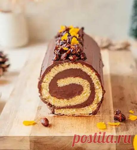 Готовим шоколадное полено на Рождество