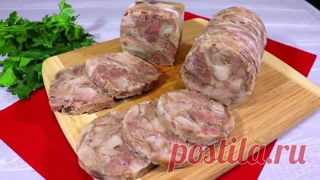 Вкуснейший зельц в бутылке