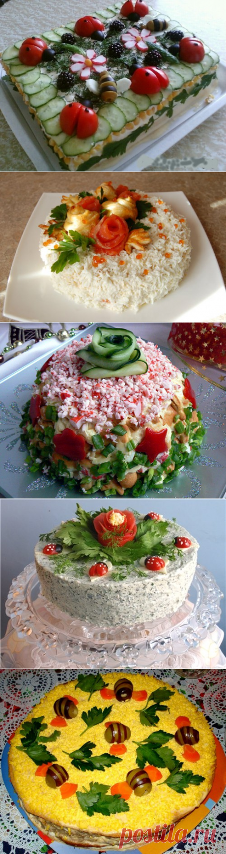 Закусочный торт на фото