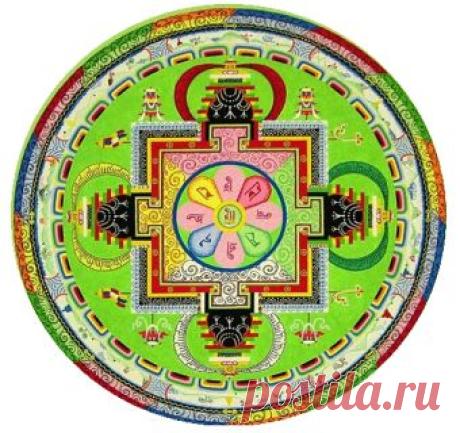 Изображение мандала, для аппликации, рисунка, творчества