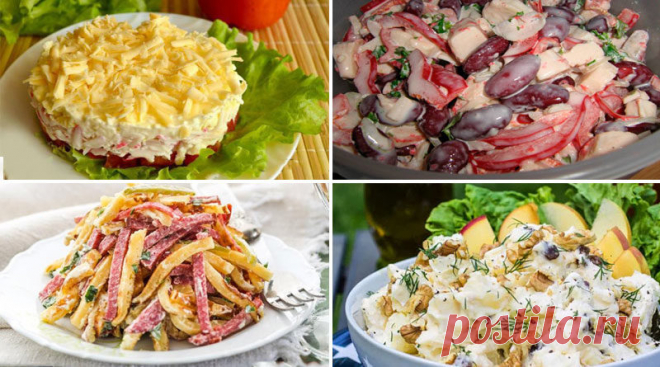 10 самых вкусных и быстрых салатов — Обо Всём