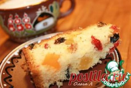 Кекс с изюмом и цукатами - кулинарный рецепт