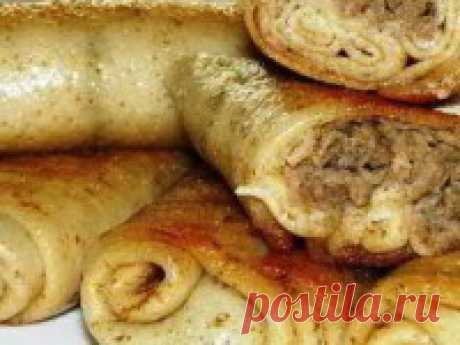 Блинчики с мясом - на сайте kakyagotovlu.ru