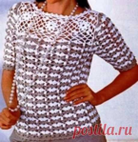 Нежная ажурная кофточка