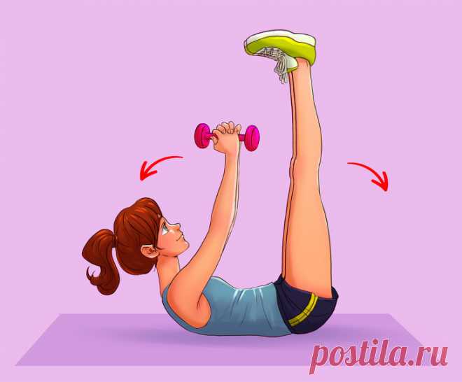 Готовимся, уже скоро лето - 6 упражнений, которые помогут забыть о жировых складках на спине и боках