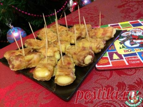 Закуска "Сыр в беконе" Кулинарный рецепт