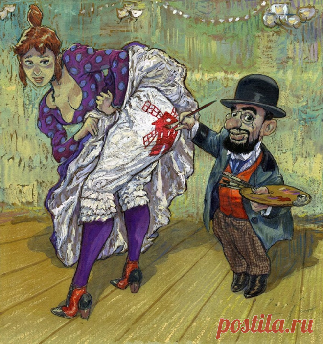 АНРИ де ТУЛУЗ-ЛОТРЕК в КОМИКСАХ